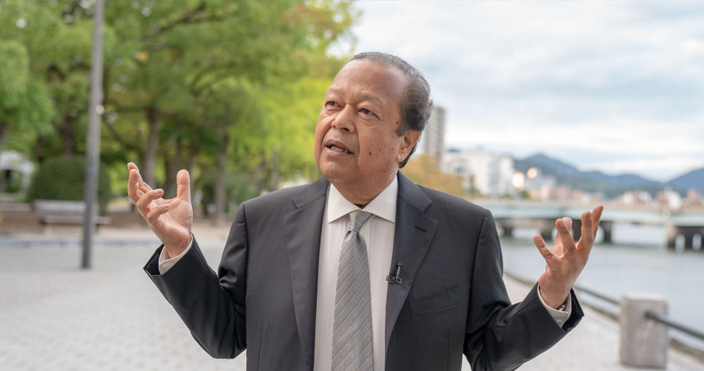 Prem delivers powerful impromptu speech in Hiroshima