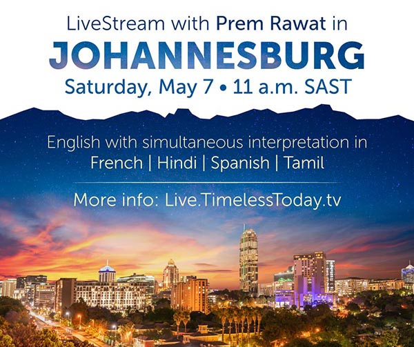 Upcoming Johannesburg Livestream